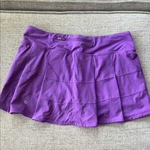 Lululemon pace rival skirt. Size 8. Regular length. Purple.